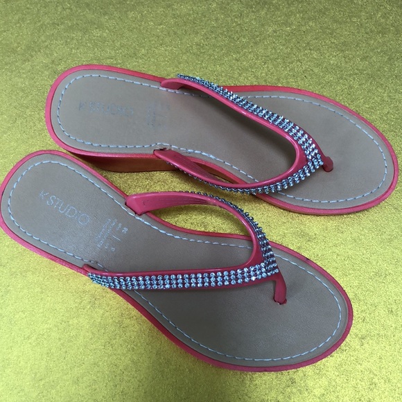 🍒3/30$.K-Studio Glitter Beach Sandals - Picture 3 of 9